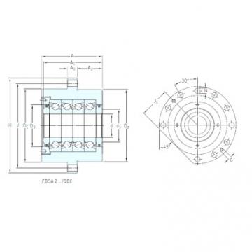 Bore Diameter (mm) SNFA BSQU 250 TDT thrust-ball-bearings